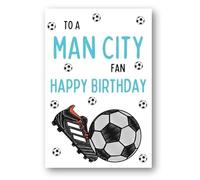 Second Ave Manchester City Football Fan Adult Children's Kids Birthday Greetings Card