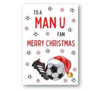Second Ave Manchester United Football Fan Adult Children's Kids Christmas Xmas Holiday Festive Greetings Card