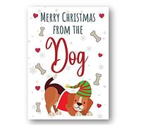 Second Ave Merry Christmas From The Dog Xmas Holiday Festive Greetings Card