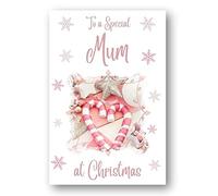 Second Ave Mum Christmas Pink Heart Xmas Holiday Festive Greetings Card