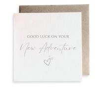 Second Ave New Adventures Square Card Leaving, New Job, Moving, Farewell, Travelling, Gap Year Greeting Card