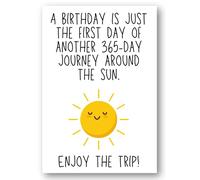Second Ave Positive Journey Around The Sun Happy Birthday Card