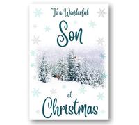 Second Ave Son Christmas Robin Winter Scene Holiday Festive Greetings Card