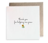 Second Ave Thank You for Helping Me Grow Flower Teacher Nursery Card