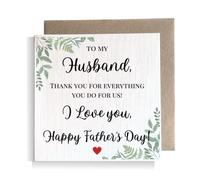 Second Ave To My Husband Father's Day Square Card Dad Daddy Father's Day Card