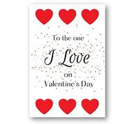 Second Ave To The One I Love Valentine Card Cute Romantic Heart Card - Design 2
