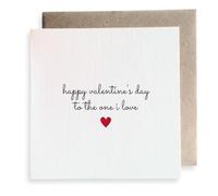 Second Ave To The One I Love Valentine's Day Heart Square Valentine's Day Greetings Card For Him/Her Wife Husband Boyfriend Girlfriend