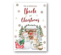 Second Ave Uncle Christmas Snowmen Winter Xmas Holiday Festive Greetings Card