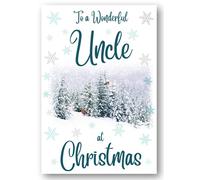 Second Ave Uncle Christmas Winter Scene Xmas Holiday Festive Greetings Card