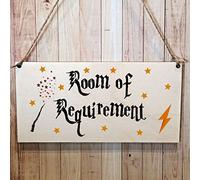 Second Ave Wizard Room of Requirement Wooden Hanging Gift Rectangle Home Sign Plaque
