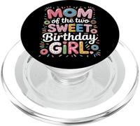 Second Birthday Girl Mom Of The Two Sweet Donut Theme PopSockets PopGrip for MagSafe