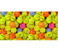 Second Chance 24 Mixed Coloured Golf Balls - High-Visibility Assortment with Carry Bag, Ideal for Practice & Play, Optic Lake Golf Balls in Yellow, Orange, Black, Pink - Easy to Spot Lake Balls