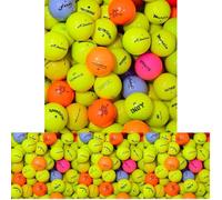 Second Chance 24 Mixed Coloured Golf Balls - High-Visibility Assortment with Carry Bag, Ideal for Practice & Play, Optic Lake Golf Balls in Yellow, Orange, Black, Pink - Easy to Spot Lake Balls