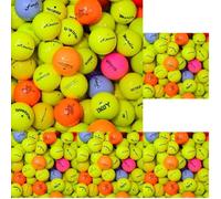 Second Chance 24 Mixed Coloured Golf Balls - High-Visibility Assortment with Carry Bag, Ideal for Practice & Play, Optic Lake Golf Balls in Yellow, Orange, Black, Pink - Easy to Spot Lake Balls