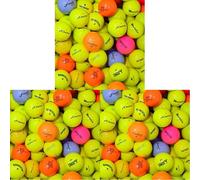 Second Chance 24 Mixed Coloured Golf Balls - High-Visibility Assortment with Carry Bag, Ideal for Practice & Play, Optic Lake Golf Balls in Yellow, Orange, Black, Pink - Easy to Spot Lake Balls