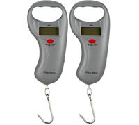 Second Chance 2in1 Digital Fishing Scales Hand Scale with Backlight LCD Digital Display and Built in Tape Measure Fish Weighing Scales and Luggage Scale 45kg 99lbs (Pack of 2)