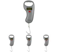 Second Chance 2in1 Digital Fishing Scales Hand Scale with Backlight LCD Digital Display and Built in Tape Measure Fish Weighing Scales and Luggage Scale 45kg 99lbs (Pack of 4)