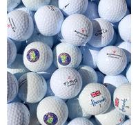 Second Chance Mixed 100 Logo Over-Run 2-Piece Range Balls - White