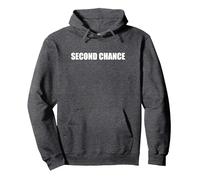 Second Chance Pullover Hoodie, Adult Unisex, Dark Heather Grey, XXL