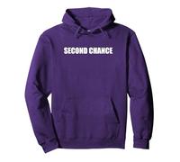 Second Chance Pullover Hoodie, Adult Unisex, Purple, M