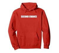 Second Chance Pullover Hoodie, Adult Unisex, Red, S