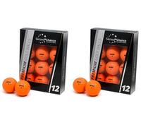 Second Chance Recycled Lake Golf Balls, 24 Pack, Mixed Golf Balls, Ideal for Practice and Play, Golf Ball Assortment, Orange