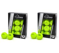 Second Chance Recycled Lake Golf Balls, 24 Pack, Mixed Golf Balls, Ideal for Practice and Play, Golf Ball Assortment, Green