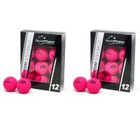 Second Chance Recycled Lake Golf Balls, 24 Pack, Mixed Golf Balls, Ideal for Practice and Play, Golf Ball Assortment, Pink