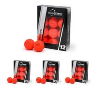 Second Chance Recycled Lake Golf Balls, 48 Pack, Mixed Golf Balls, Ideal for Practice and Play, Golf Ball Assortment, Red