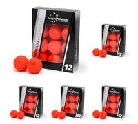 Second Chance Recycled Lake Golf Balls, 60 Pack, Mixed Golf Balls, Ideal for Practice and Play, Golf Ball Assortment, Red