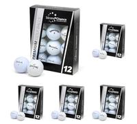 Second Chance Recycled Lake Golf Balls, 60 Pack, Mixed Golf Balls, Ideal for Practice and Play, Golf Ball Assortment, White