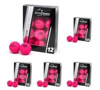 Second Chance Recycled Lake Golf Balls, 60 Pack, Mixed Golf Balls, Ideal for Practice and Play, Golf Ball Assortment, Pink
