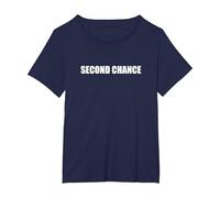 Second Chance T-Shirt, Women's Plus, Navy, 2X