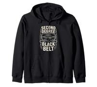 Second Degree Black Belt Martial Arts Pride Zip Hoodie