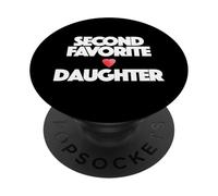 SECOND FAV DAUGHTER heart family drama sibling child PopSockets Adhesive PopGrip