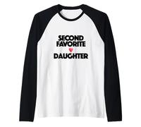 Second FAV Daughter Heart Family Drama Sibling Child Raglan Baseball Tee