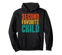 Second Favorite Child Retro Sister Brother Siblings Twins Pullover Hoodie