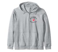Second Favorite funny sibling daddy's girl jealousy Daughter Zip Hoodie