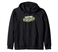 Second Fermentation Is Life Kombucha SCOBY Brewer Gift Zip Hoodie