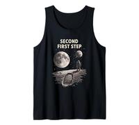Second First Step Astronaut Moon Landing Space Lunar Tank Top