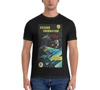 Second Foundation Isaac Asimov Fitted Unisex T-Shirt Printed Tee Graphic Top Men White Shirt XL