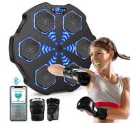 Second Generation Smart Music Boxing Target, Music Boxing Machine, Smart Boxing Machine Wall Mounted, Bluetooth Boxing Training Punching Equipment, Home Workout Musical Boxing Machine with Gloves