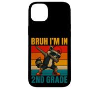 Second Grade Dabbing Raccoon Bruh I'm In 2nd Grade Student Case for iPhone 14 Plus