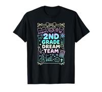 Second Grade Dream Team Back To School Reading Math Science T-Shirt