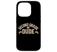 Second Grade Dude Gamer Football Back to School Apparel Case for iPhone 14 Pro