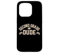 Second Grade Dude Gamer Football Back to School Apparel Case for iPhone 15 Pro
