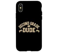 Second Grade Dude Gamer Football Back to School Apparel Case for iPhone X/XS