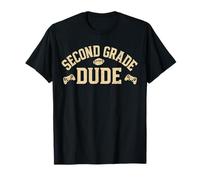 Second Grade Dude Gamer Football Back to School Apparel T-Shirt