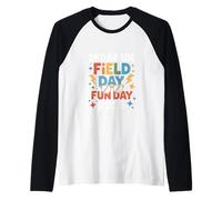 Second Grade Field Day All-Star Fun Design Raglan Baseball Tee