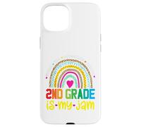 Second Grade Is My Jam 1st Day Of 2nd Grade Rainbow Teacher Case for iPhone 15 Plus